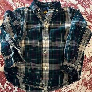 Polo by Ralph Lauren Kids Plaid Shirt - Green, Blue, and Red